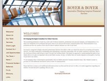 Tablet Screenshot of boyercpa.net
